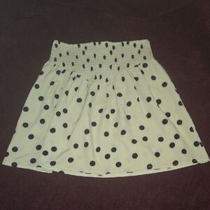 Chic Black Polka Dot Mini Skirt